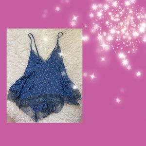 Lace Floral Hollister Top